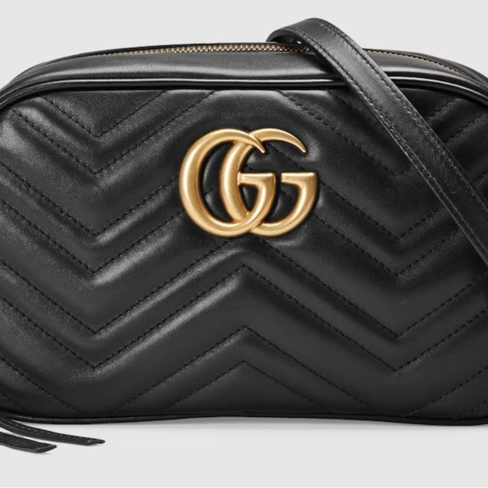 Gucci Black Leather Crossbody Bag